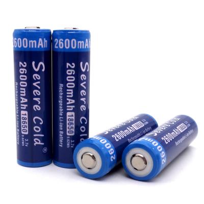 China Serious Cold Toys Lithium Li-ion Battery 2600mAh Rechargeable 18650 Battery for sale