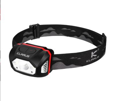 China Camping Klarus HM1 LED Headlamp Smart-sensing Rechargeable Headlamp in 1800 MAH Li-ion Battery Pack Headlamp Built 440 per lumens for sale