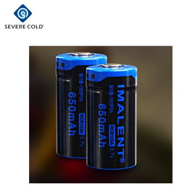 China IMALENT Toys RCR123A Rechargeable Battery Li-ion Battery 650mAh for sale