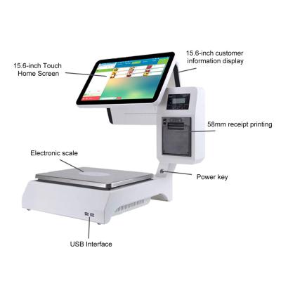 China 30KG Android POS Billing Machine System Dual Screen For Restaurant Order Taking for sale