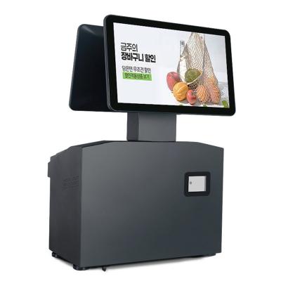 China Retail Touch Screen POS Machine Cash Register With Barcode Scanner for sale