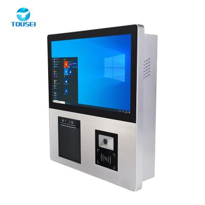 China Desktop IPS Self Service Kiosk Machine For Fast Food Payment Ordering for sale