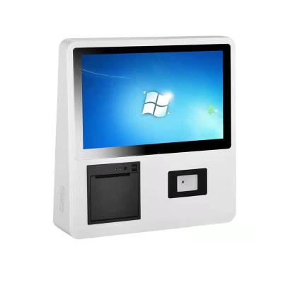 China Self Service Cashless Payment Kiosk Machine Wall Mounted For Restaurants for sale