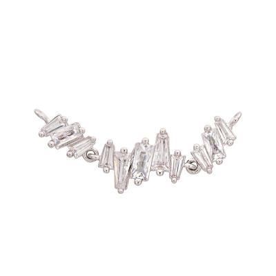 China CLASSIC wanjun personalized geometric trapezoidal zircon bracelet accessories for sale