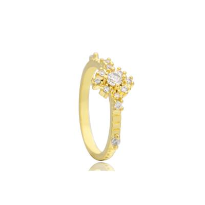 China wanjun CLASSIC Bohemian style ring ladies gold plated simple square wedding ring small for sale