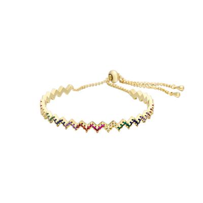 China European and American wanjun CLASSIC lightning-shaped color back and forth bracelet for sale