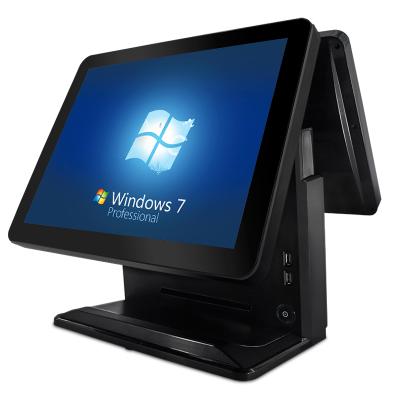 China Newland Touch Screen Double POS Windows POS All In One Cashier Equipment 15 Inch for sale