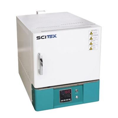 China Ceramic fiber SCITEK Muffle Furnace Box-type 100-1200 degree Muffle Furnace for laboratory for sale