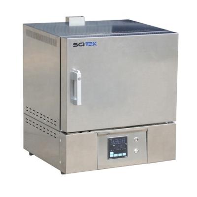 China Ceramic fiber SCITEK Muffle Furnace Box-type Alloy wire heating Stainless Steel Muffle Furnace for laboratory for sale