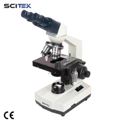 China SCITEK Teaching microscope Monocular Quadruple Nosepiece microscope for lab 440x250x310 for sale