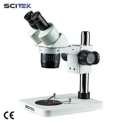 China SCITEK Stereoscopic Microscope LED ring light OEM ODM Stereo microscope for laboratory 400x250x360 for sale