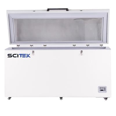 China -40 degree Chest Freezer  refrigerator laboratory deep freezer 1480x470x680 for sale