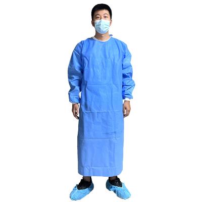 China Normal Protective Medical Isolation Gown Disposable Protective Clothing PPE Protective Clothing Coverall Disposable Isolation Gown PP PE for sale