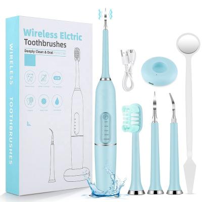 China Home Use+office+travel Calculation Remover Cheap Dental Measuring Cleaner Set Electric Toothbrush Whitening Instrument Electric Toothbrush and Cleaner Set for sale