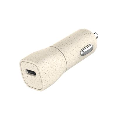 China Mini Degradable Type-C Straw Car Charger Left iPhone 13 Wheat Palladium 20W Environmental Protection Mobile Phone Quica Fast Car ChargerFor Pro for sale