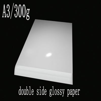 China high quality a3/300g double side price favorable printing paper A4 double sided paper Premium Glossery A3 for sale