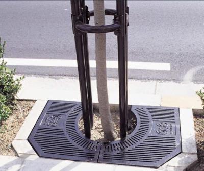 China Gray Cast Iron Sturdy Strength Municipal Street Sidewalk Metal Cast Ornate Tree Gratings for sale