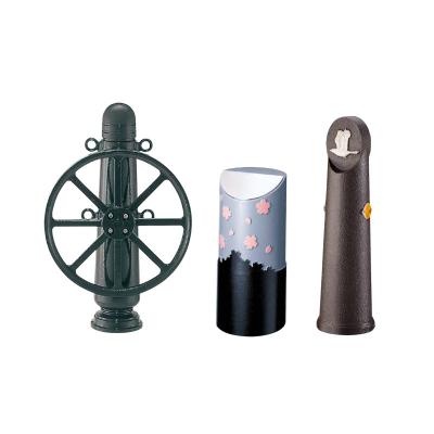 China Outdoor Gray Cast Iron Road Metal Bollard Stainless Steel Street Security Bollards for sale