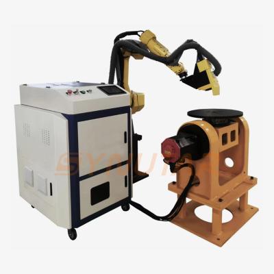 China 500W Pulsed Laser Reinigingsmachine voor het metaaloppervlak Automatische Robotarm Te koop