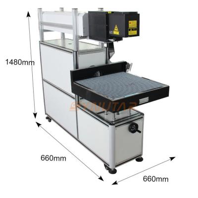 China AC220V 50Hz 10A CO2 Laser Marking Machine For Temperature 0-45C Working Environment for sale