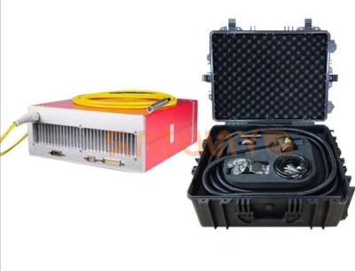 China 100W Fiber Laser Portable Cleaning Machine 1064nm Wavelength Air Cooling 50kg 20-1000Hz Pulse Frequency for sale