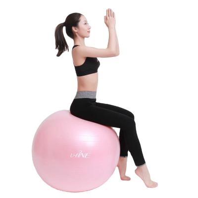 China 65cm Anti-shatter Fitness Yoga Ball 1000g Anti-shatter Gym Yoga Ball For Home Exercise Use for sale