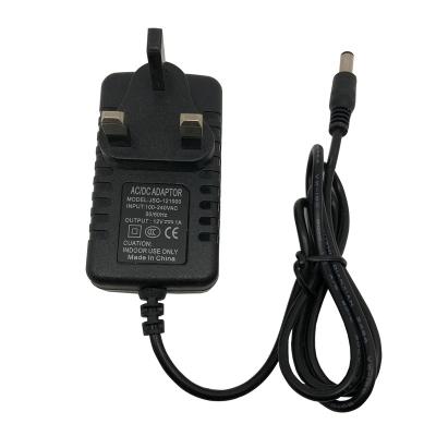 China high quality kc 12V 15V 16V 18V 22V 24V 30V 36V 1A 2A DC to AC power supply adapter 12v1a (British standard) for sale