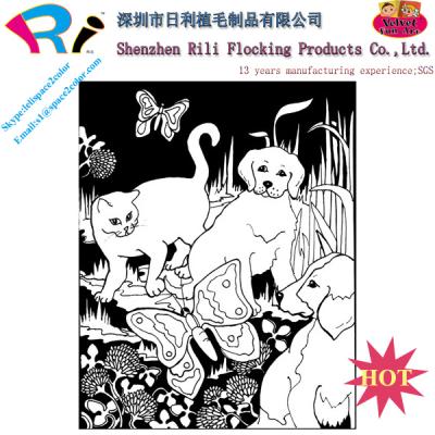 China paper & Printable Coloring Good Quality Poster Cardboard Velvet Chart Art for sale