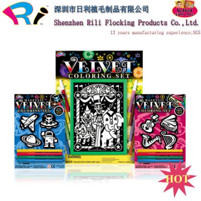 China paper & Cardboard velvet coloring poster games - graffiti nouveau - wall art 18 x24 rpaz300 70s for sale