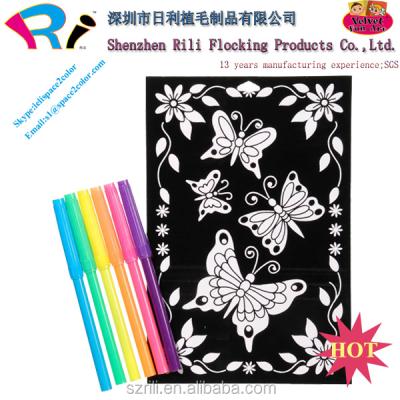 China Children velvet coloring poster dadah membawa melukis and malaysia for sale