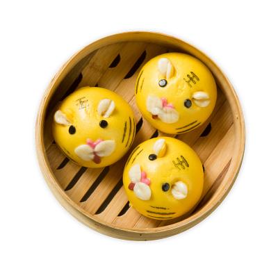 China Wholesale Traditional Chinese Breakfast Tiger Frozen Red Bean Paste Natural Soft Carefully Handmade Cute Buns for sale