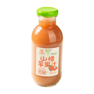 China Normal Ex-factory Price China Raw Material Factory Direct Sales High Quality 300ml Fresh Bottled Hawthorn Concentrated Apple Juice for sale