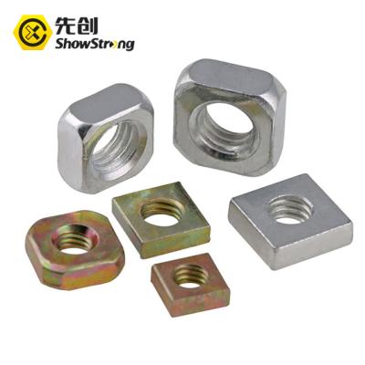 China DIN 557 Heavy Industry Square Nuts Genuine 304 Carbon Steel for sale