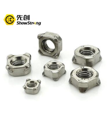 China DIN928 Heavy Industry Square Weld M4-M16 Nuts Auto Parts Fasteners for sale