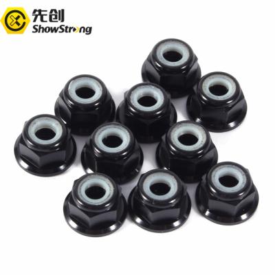 China Flanged Heavy Industry Nylon Flange Lock Nuts Galvanized Insert Locking Nut for sale