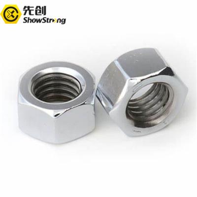 China Heavy Industry M20-M64 Thread DIN 934 Class 8 Rough Finished Hex Nut Medium Carbon Steel for sale