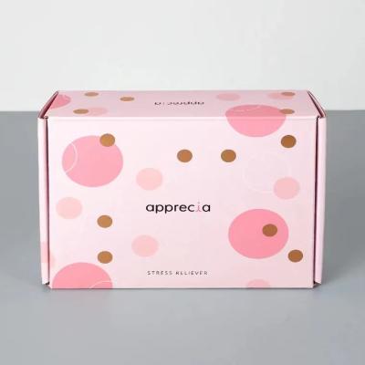 China Recycled Materials Color Box Cosmetic Paper Box Varnishing Stamping Engrave for sale