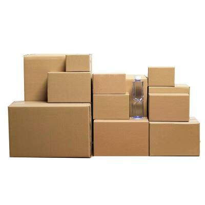 China Recycled Materials Packing Cardboard 5 Layers Corrugated Cardboard Box Express Wholesale Mailing Cardboard for sale