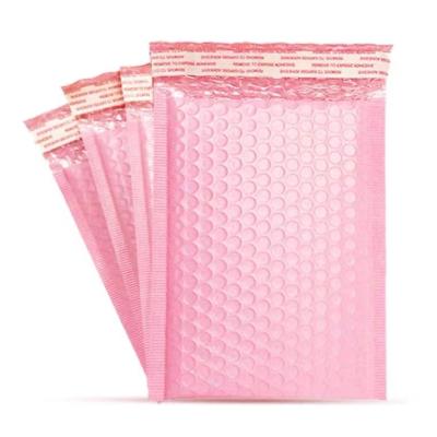 China Safety Pink Storage Bubble Wrap Air Chain Plastic Frame Anti-Static Bubble Bag for sale