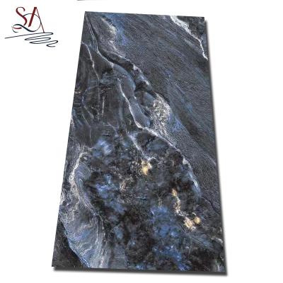 China Blue High End Europe TV Background Tile Used For Wholesale Bathroom 600*1200mm Tile SAJS12001 for sale