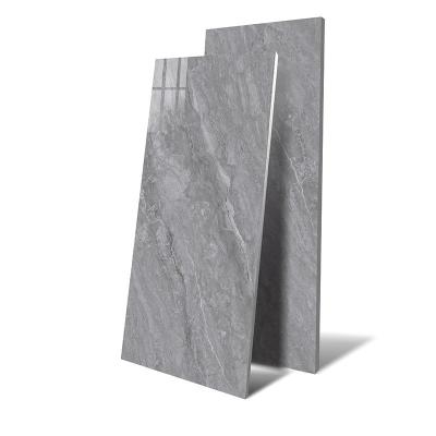 China Full Glazed Polished Modern 29.5*59 Inch Porcelain Tile Light Gray Marble Tiles 750*1500MM for sale