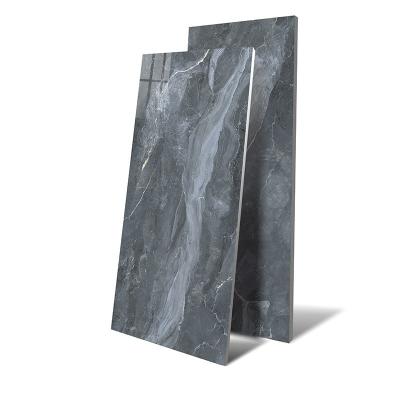 China Modern Glossy Gray Glazed Vitrified Marble Tiles for Background Wall and Floor for sale