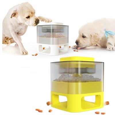 China Square Box Non-automatic Slower Bowl Driver Dog Toys Puzzle Pet Anti Slip Food Dispenser Storage Box Without Power for sale