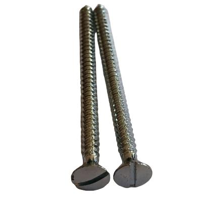 China M3.5x50 Metric Slotted Pan Countersunk Head Screws Galvanized Self Drilling Screw for sale