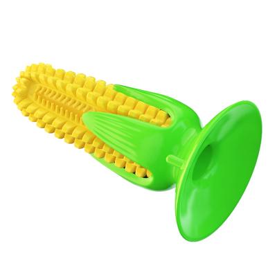 China 2023 New Products Idea Pet Products Sustainable Corn Shape Squeaky Pet Toy Dog Chew Toy for sale