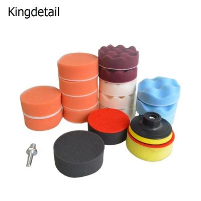 China Car Polishing 2 Inch Foam Pad Kit RO/DA Car Auto Detailing Polish Pads Polishing Pads For Car Polish for sale