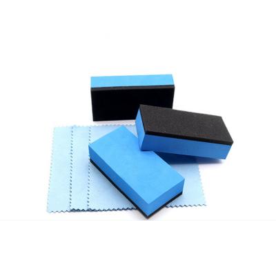 China Eco Friendly Colorful Pad Sponge Pads/Car Suede Microfiber Ceramic Coating Detailing Applicator For Car Care Auto Detailing for sale