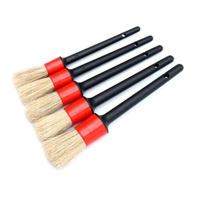 China High Efficency Kingson Accessories Suppliers 5 Pcs Detailing Tools Soft Bristle Car Wash Brush Kit Auto Wash Set for sale