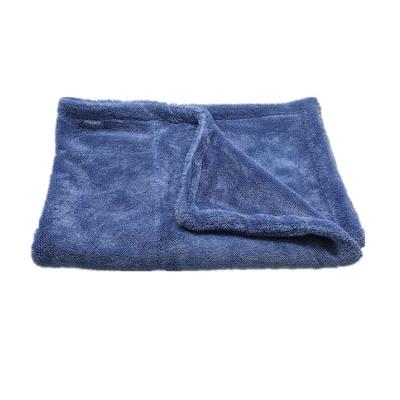 China Durable Wholesale 1400 GSM Plush Double Side Twisted Microfiber Car Drying Towel for sale