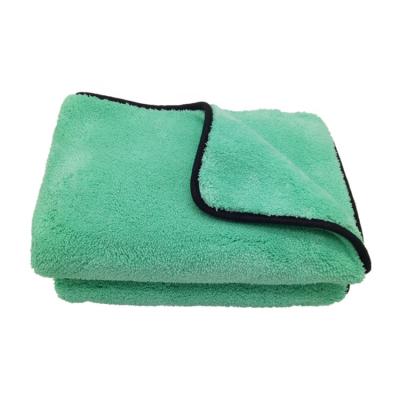 China Super Absorb 40*40cm Automotive Detailing 1200 GSM Microfiber Ultra-Thick Plush Microfiber Luxury Car Drying Towel for sale